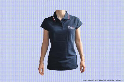 Polo Français Patriote Original bleu femme