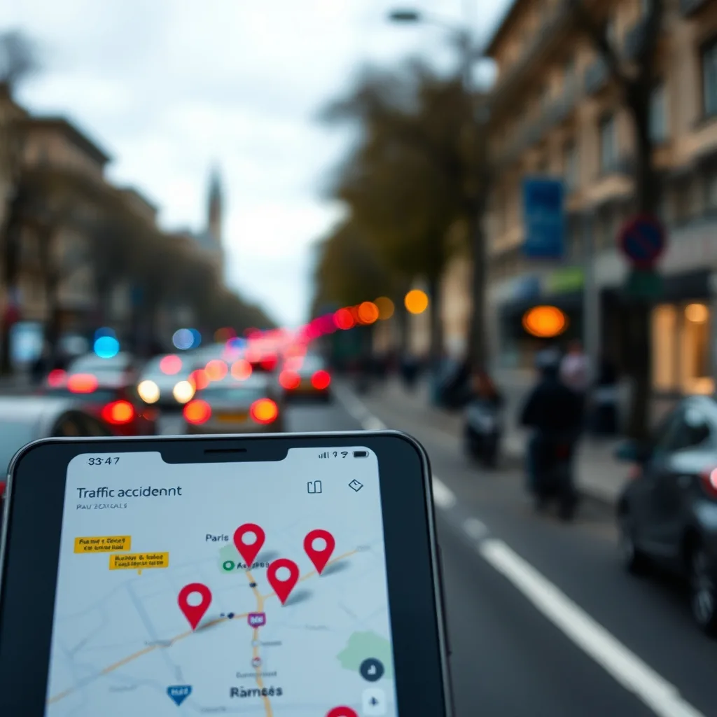 Accidents à Paris aujourd’hui : carte et mises à jour 2026